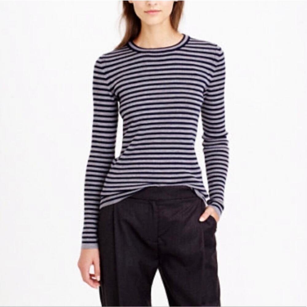 J. Crew Striped Merino Wool Top